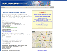 Tablet Screenshot of bloomingdaletownship.com